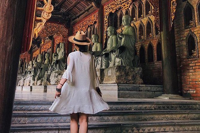Exploring Bai Dinh Pagoda -Trang An -Mua Cave with Buffet Lunch 1 Day From Hanoi - Trang An by boat through four cave passages