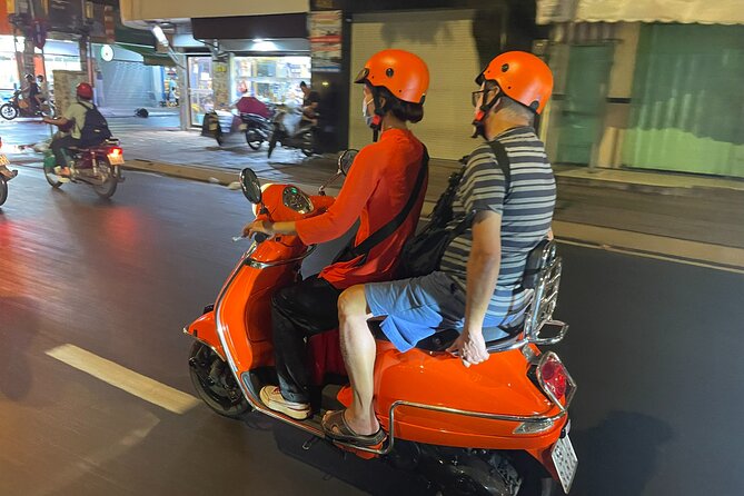 Female Riders Vespa Night Street Food + Train Street food 4 Hours - What The $59 Price Covers
