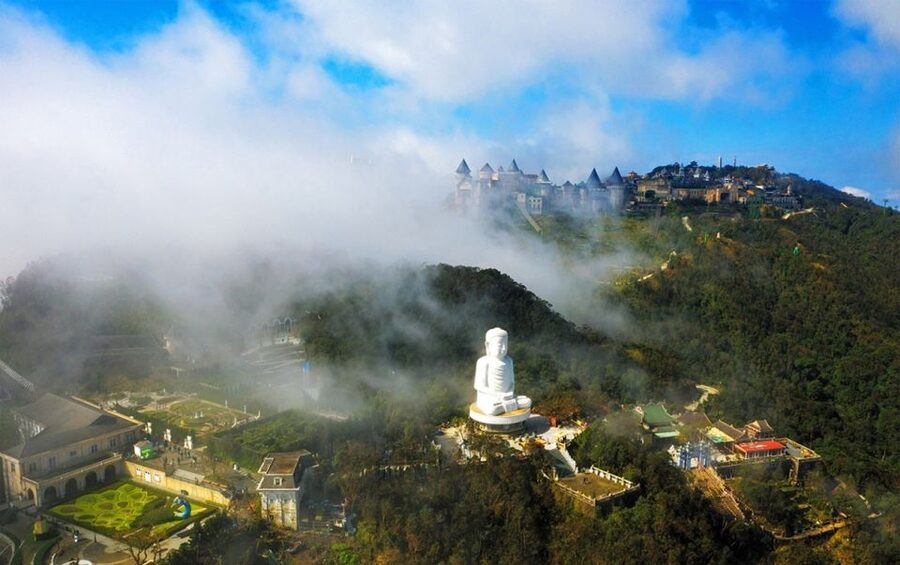 From Da Nang: Ba Na Hills and Golden Bridge tour & options - The Golden Bridge and its giant stone hands
