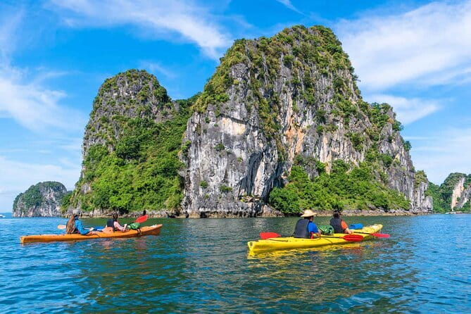 From Hanoi: 1-Day Halong 5-Star Cruises with Big & Small Groups - Boarding at Tuan Chau Island at noon