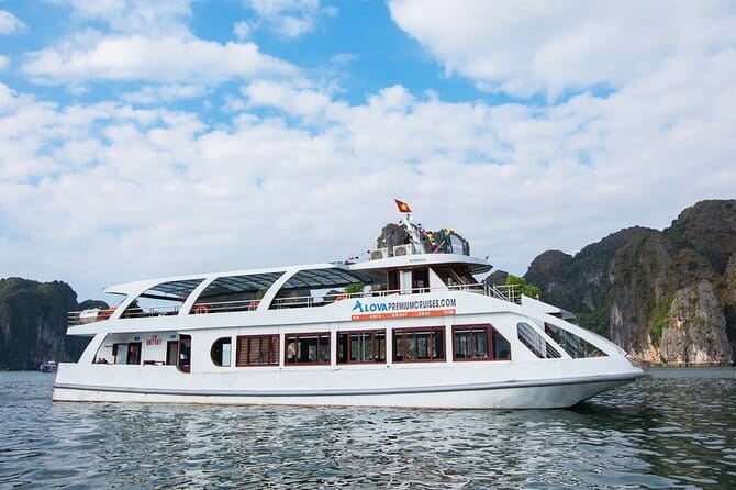 From Hanoi: 1-Day Halong 5-Star Cruises with Big & Small Groups - Ti Top Island for swimming or a high viewpoint