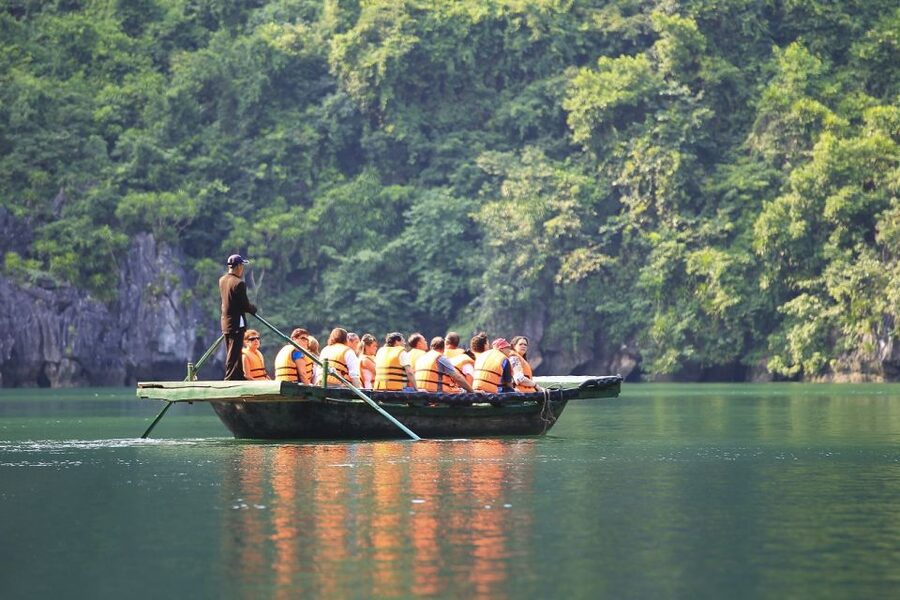 From Hanoi: 2-Day Ha Long Bay Tour with Ninh Binh and Cruise - The sunset party is festive, not sophisticated