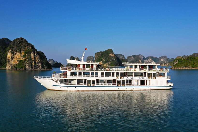 From Hanoi: 2-Day Halong Sapphire Cruise with Balcony Cabin - Spring rolls, sunset, and the evening onboard