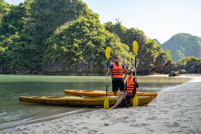 From Hanoi: 2D1N Ha Long Bay Deluxe Cruise with Bus Limousine - Sung Sot Cave, Ha Long Bay’s big morning stop