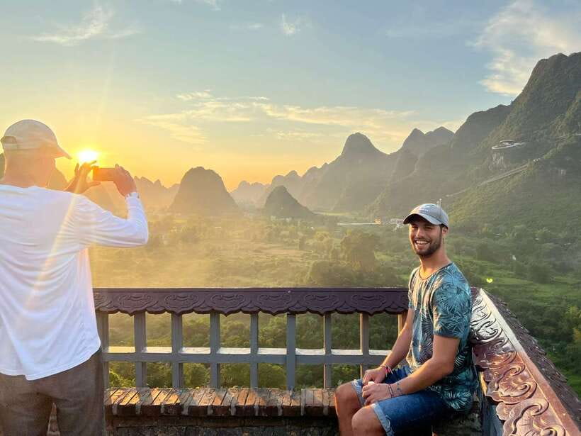 From Hanoi: Ban Gioc Waterfall & Angel Mountain 2-Day Tour - Lam Zen Monastery and the view toward the falls