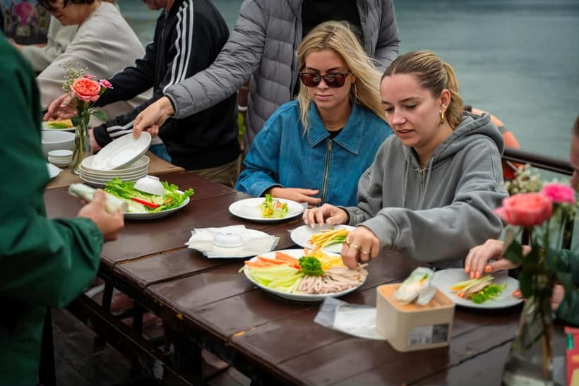 From Hanoi/Cat Ba: Lan Ha Bay Full-Day Boat Trip - Sunset cooking class on the return cruise