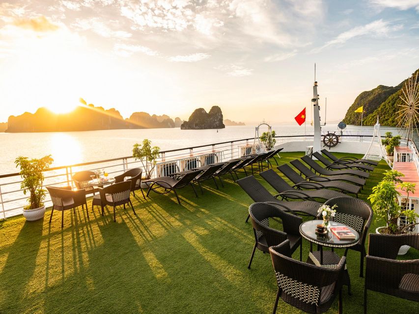 From Hanoi: Ha Long Bay 5-star Day Cruise with Buffet Lunch - Boarding the 5-star cruise