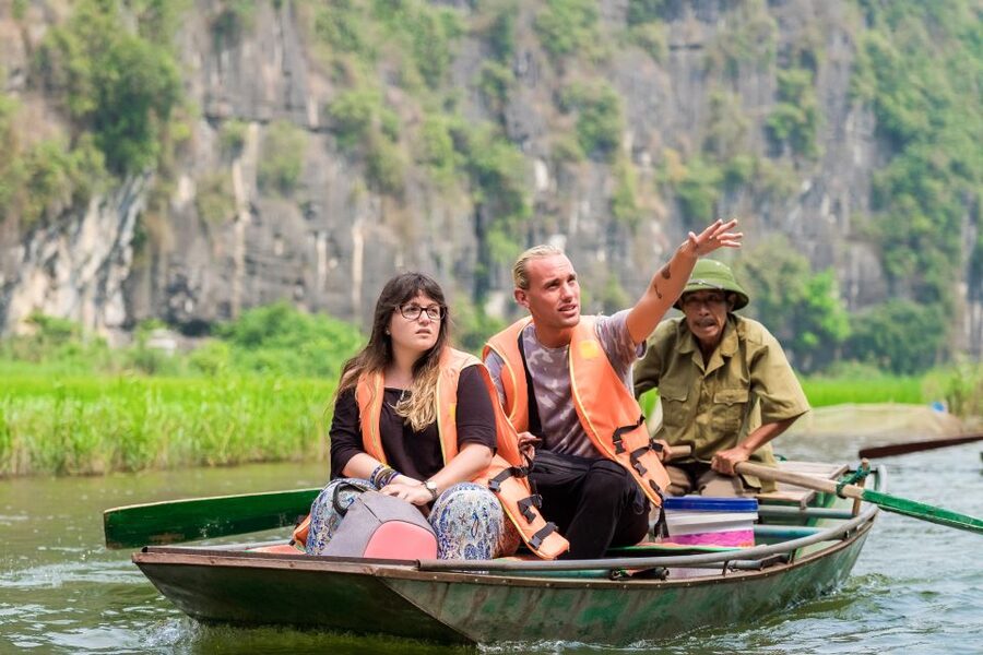 From Hanoi: Hoa Lu & Tam Coc with Buffet lunch & Cycling - Cycling through the village lanes