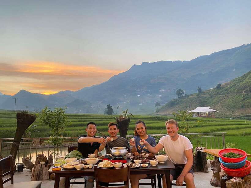 From Hanoi: Trek and Stay: 3-Day Sapa Highlands Adventure - Day one: Cat Cat waterfall and Sin Chai