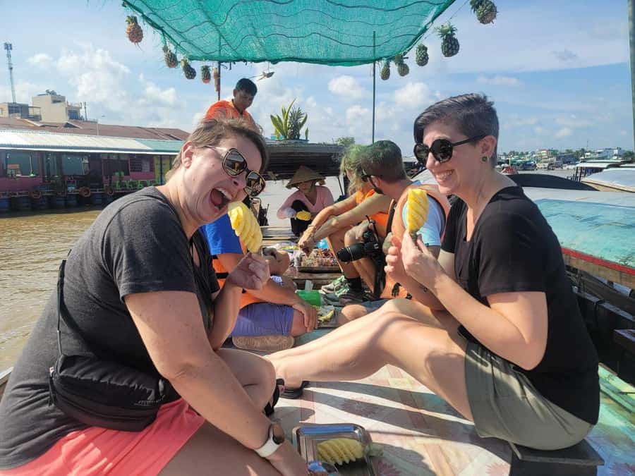 From HCM: Mekong Delta & Cai Rang Floating Market 2-Day Tour - Rice noodles and the local produce market