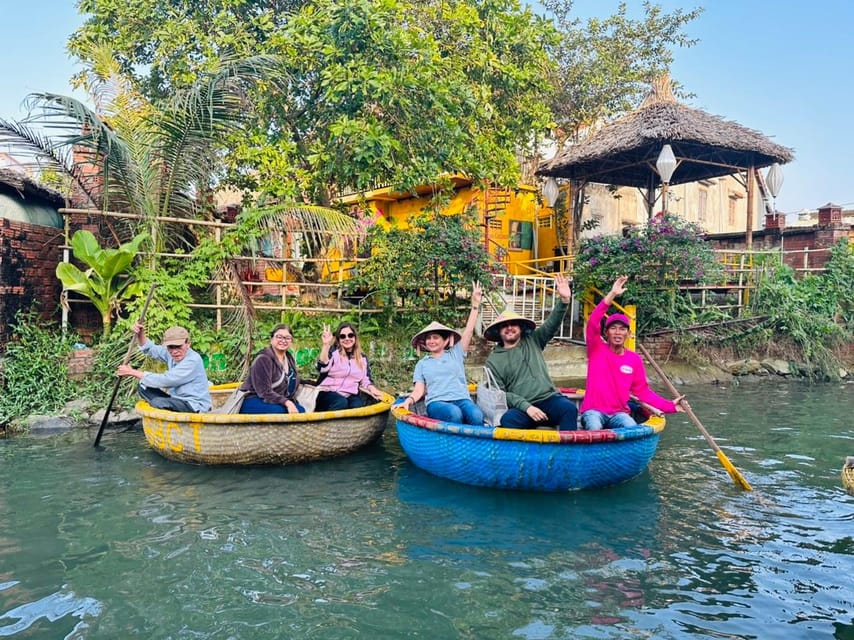 From Hoi An: Bay Mau Coconut Forest Bamboo Basket Boat Ride - Trying the paddle and watching the boat tricks
