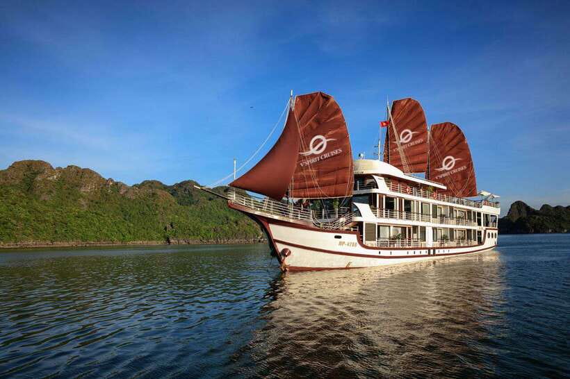 From Lan Ha Bay: 3-Day 2-Night Cruise with Meals & Kayaking - Day one: Bright Cave and the first sunset