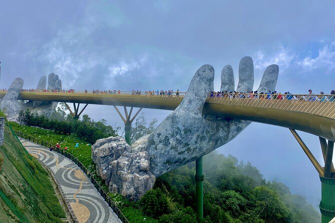 Full-Day Private Tour in Golden Bridge and Ba Na Hills - The middle level: Golden Bridge and flower gardens
