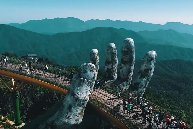Golden Bridge & Ba Na Hills 1 Day including buffets lunch & 2 ways Cable Car - Golden Bridge, gardens, and Linh Ung Pagoda