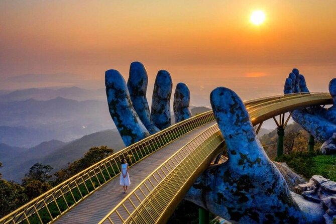 Golden Bridge -Ba Na Hills including buffet lunch ,Cable car 2 way From Da Nang - Golden Bridge, Linh Ung Pagoda, and Le Jardin D’Amour