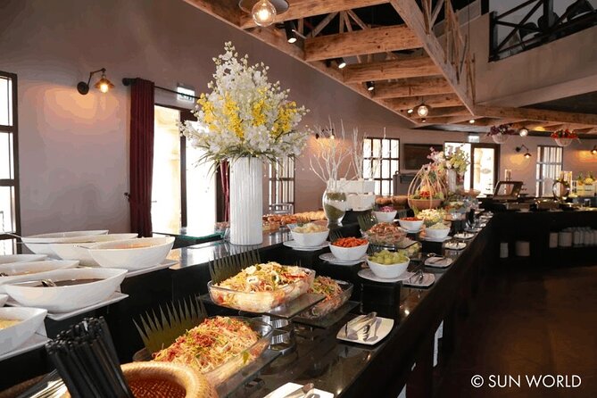 Golden Bridge -Ba Na Hills including buffet lunch ,Cable car 2 way From Da Nang - Free time at Sun World Ba Na Hills