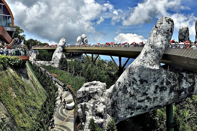 Golden Bridge & Ba Na Hills & Marble Mountain Private Tour - Two famous Da Nang sights, joined by a private day