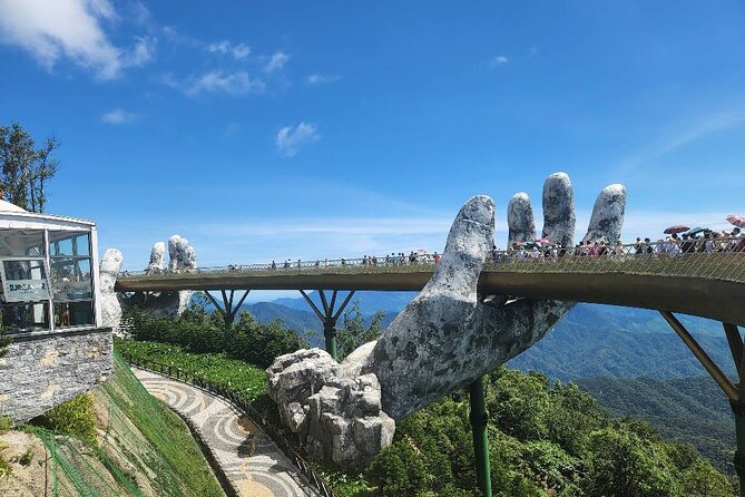 Golden Bridge-Monkey mountain-Dragon Bridge -Marble Mountain Fullday PrivateTour - Lunch and the practical value of included costs