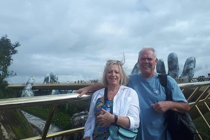 Golden Bridge-Monkey mountain-Dragon Bridge -Marble Mountain Fullday PrivateTour - Ba Na Hills and the cable car ride