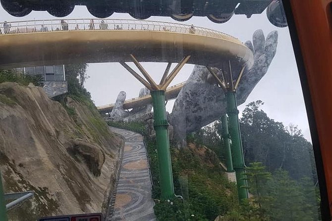Guided Fullday Tour :Golden Bridge,Dragon Bridge,Marble Mountain,Monkey Mountain - A big day built around the Golden Bridge