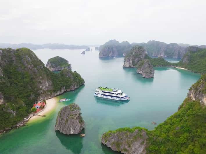 Ha Long Bay 8 hours daily tour on LA CASTA DAILY CRUISE - The Hanoi limousine ride takes patience