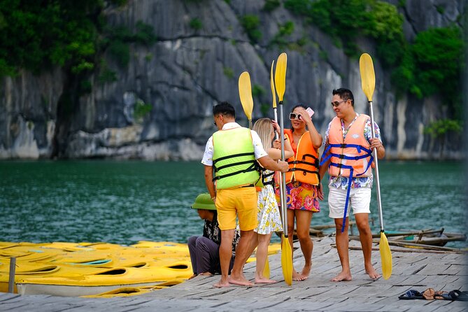 Ha Long Bay Cruise Day Tour-Cave, Kayaking,Ti top island & Lunch - Boarding the cruise at Tuan Chau