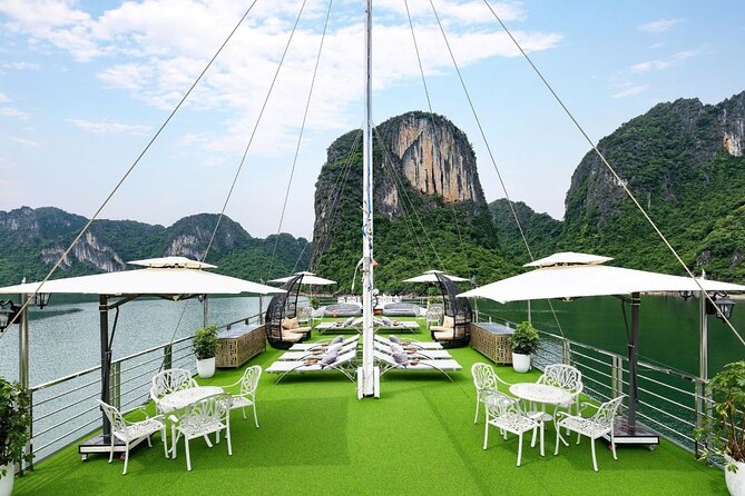 Ha Long Bay Luxury Day Cruise with Buffet Lunch, Caves & Kayaking - Cruising among Ha Long Bay’s limestone karsts
