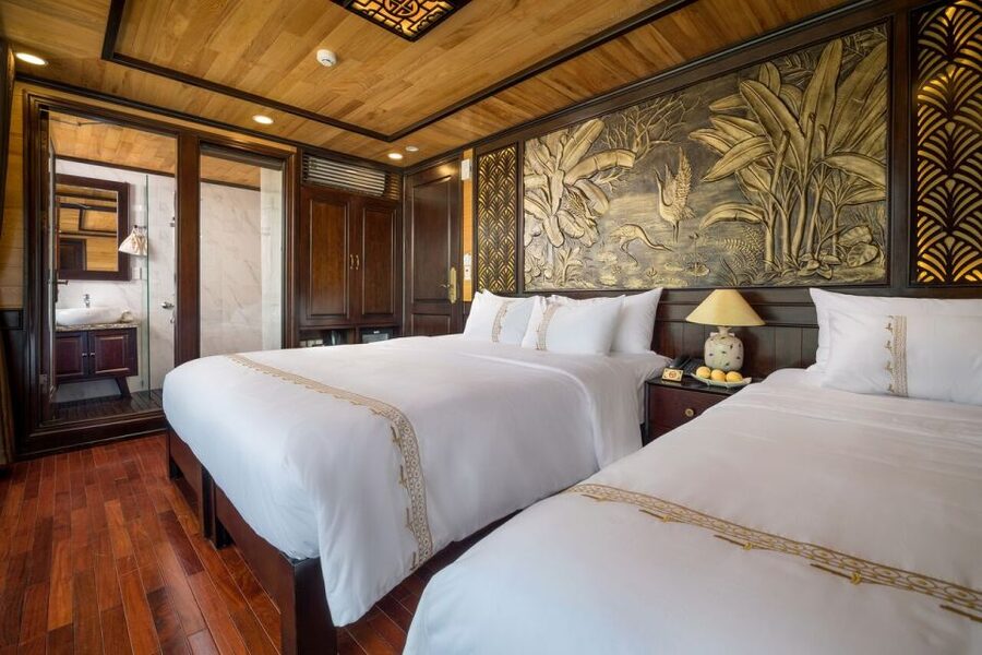 Ha Long & Lan Ha Bays: 2-Day Cruise with Meals & Kayaking - Cooking, sunset, and dinner on board
