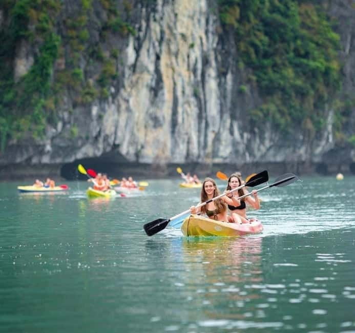 Halong 6 Hours Cruise: Kayak, Cave, Lunch, Beach & Island - Ti Top Island, beach time, or the peak climb