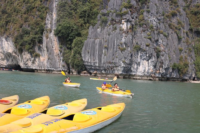 Halong Bay Day Tour Islands, Cave, Kayak. Lunch. All inclusive - The Hanoi pickup and the long road to the bay