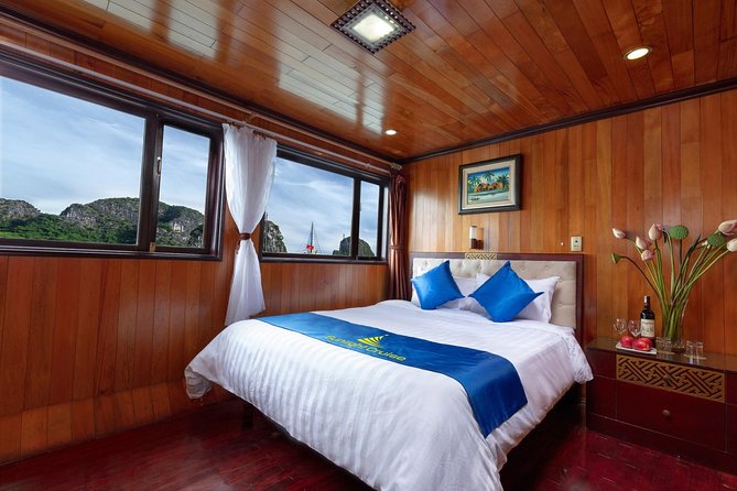 Halong bay Deluxe Cruise 2D/1N: Kayaking, swimming, Titop island & surprise cave - Sunset, spring rolls, and an evening on board