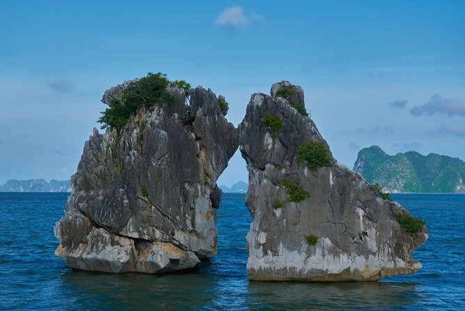 Halong Bay Full Day With Cave, Kayaking And Swimming - Highway Transfer - Boarding the boat and eating lunch on the water
