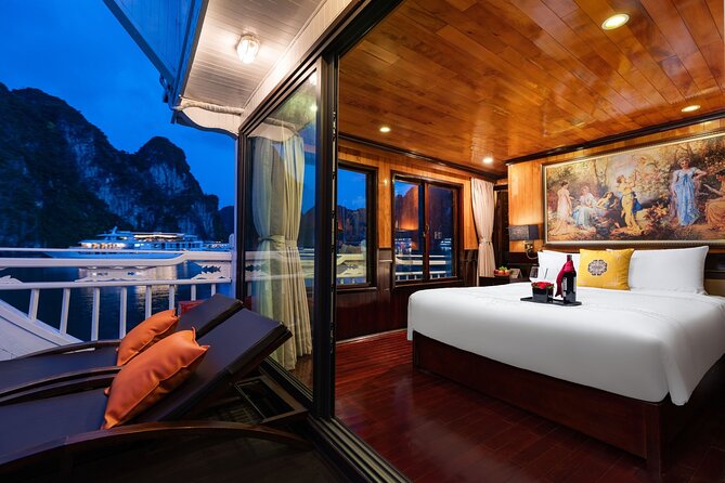 Halong Bay - Hera Luxury Day Cruise 7.5 Hours - Sunset on the boat, then a Ha Long hotel