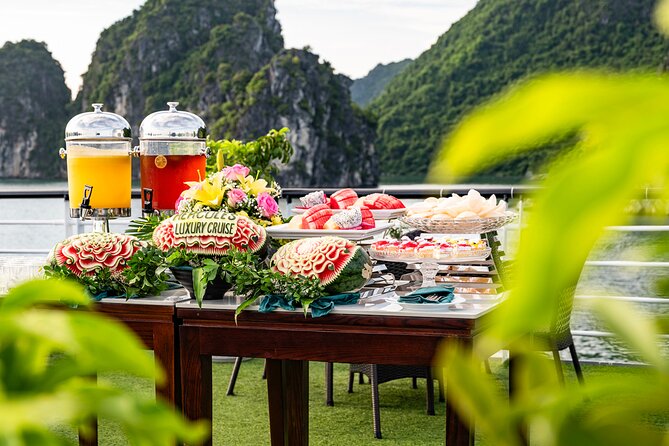 Halong bay Luxur Cruise Day trip: Buffet lunch & Limousine bus - Checking in at Tuan Chau Harbor