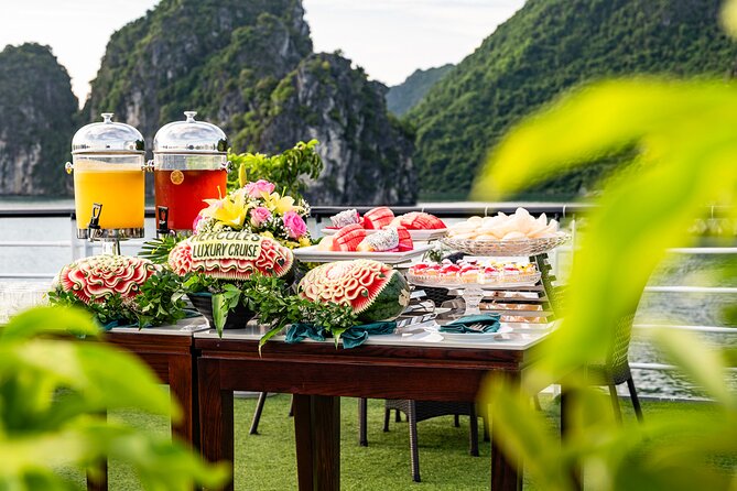 Halong Bay Luxury cruise Day trip: Buffet Lunch, Limousine bus - Surprise Cave: the first major shore visit