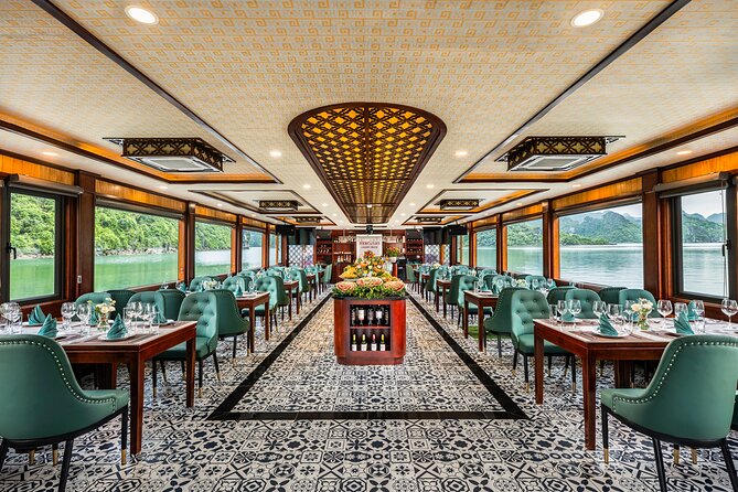 Halong Bay Luxury cruise Day trip: Buffet Lunch, Limousine bus - Kayaking and optional activities cost extra