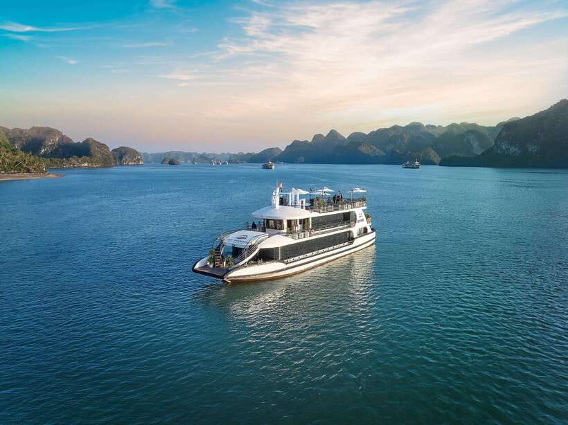 Halong Bay: Luxury Day Cruise with Buffet, Kayak, Swim - The early Hanoi transfer to Tuan Chau Harbor