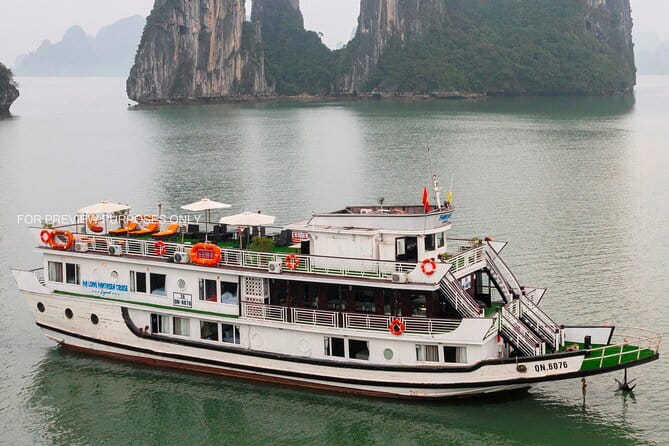 HALONG BAY LUXURY IRIS CRUISE DAY TRIP-BEST SELLER: Kayak, Music - Luon Cave, Kayaking, or a Sampan Ride