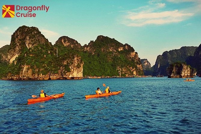 Halong Islands, Cave, Kayak, Bamboo Day Tour w Dragonfly Cruise - What $120 really gets you