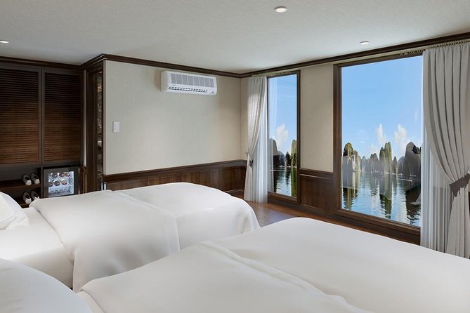Halong Luxury Cruise 2D/1N: Kayaking, swimming, Surprise cave, Titop island - What the cabin and boat are really like