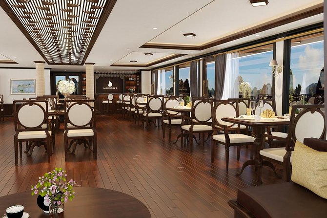 Halong Luxury Cruise 2D/1N: Kayaking, swimming, Titop island, Surprise cave - Dinner, tai chi, and life onboard after sunset