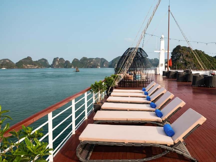 Hanoi: 2-Day Ha Long & Lan Ha Bay 5-Star Boat with Balcony - Sunset tea, cooking, and the evening afloat