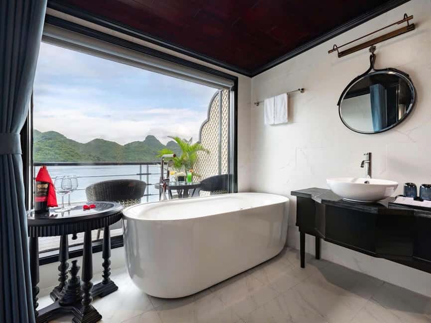 Hanoi: 2-Day Ha Long & Lan Ha Bay 5-Star Boat with Balcony - Food, cabin comfort, and what to pack