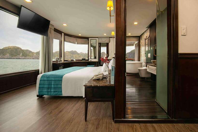 Hanoi: 2D1N Ha Long Bay, Lan Ha Bay by Amanda Luxury Cruise - Tra Bau brings kayaking and swimming at 3:30