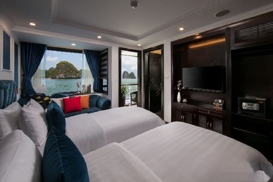 Hanoi: 3-Day Ha Long/Lan Ha Bay Cruise with Private Balcony - Food, drinks, and onboard time