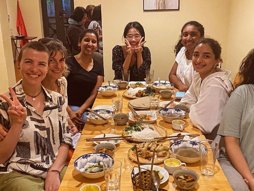Hanoi: 5 Local Dishes Cooking Class with Meal & Market Visit - Eating the food you prepared