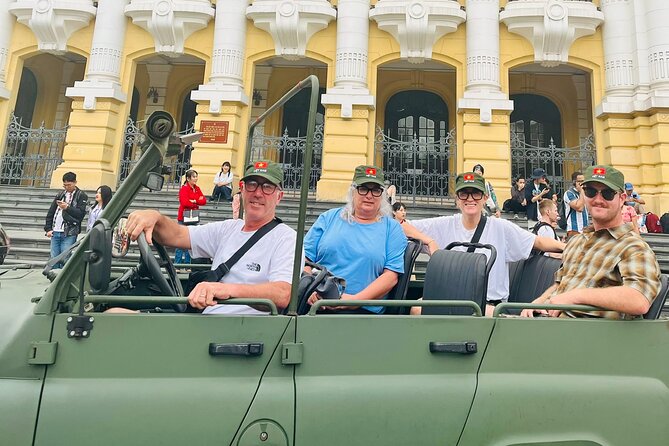 Hanoi City Jeep Tour Half-day: Food, Culture & Fun (4 hours) - Train Street: a short stop with a big reputation