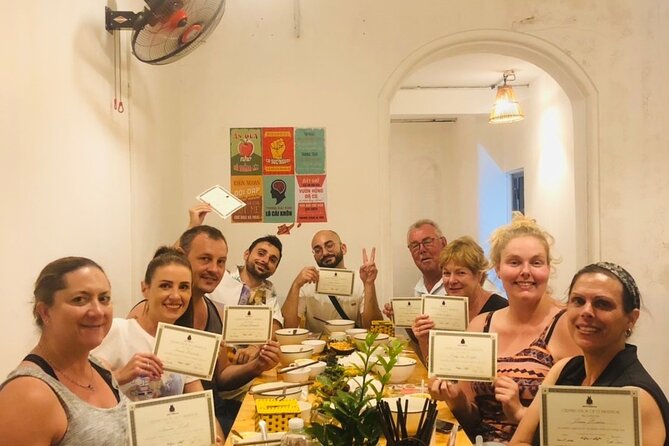 Hanoi Cooking Class Learning 5 Dishes including Banh Xeo - Hanoi’s biggest market before the cooking begins