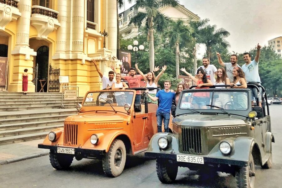 Hanoi Food, Culture, Sightseeing & Fun By Vietnam Army Jeep - Train Street and the wait for the train