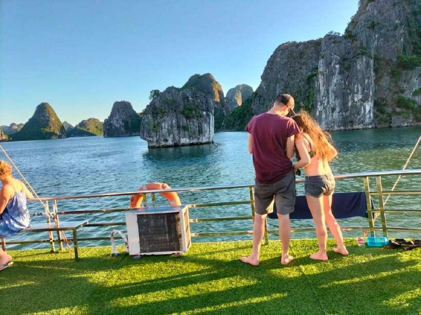Hanoi: Ha Long Bay Day Cruise - Swimming, Meal, Kayaking - Cruising among Ha Long Bay’s stone islands